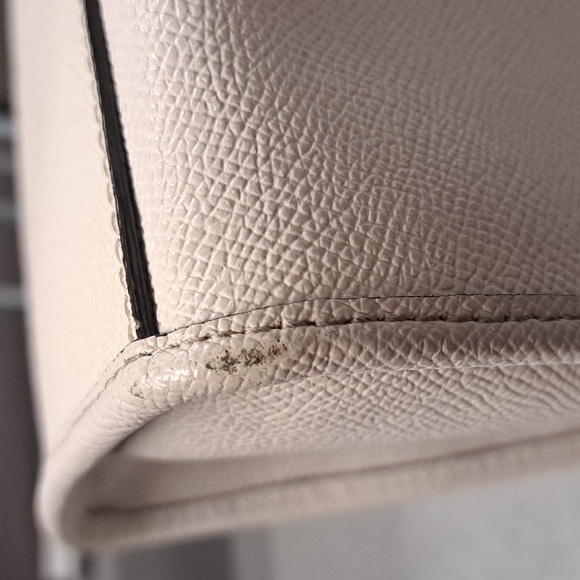 Coach Crosby 21 Carryall Chalk Crossgrain Leather Convertible Satchel  F11925 - Picture 12 of 16